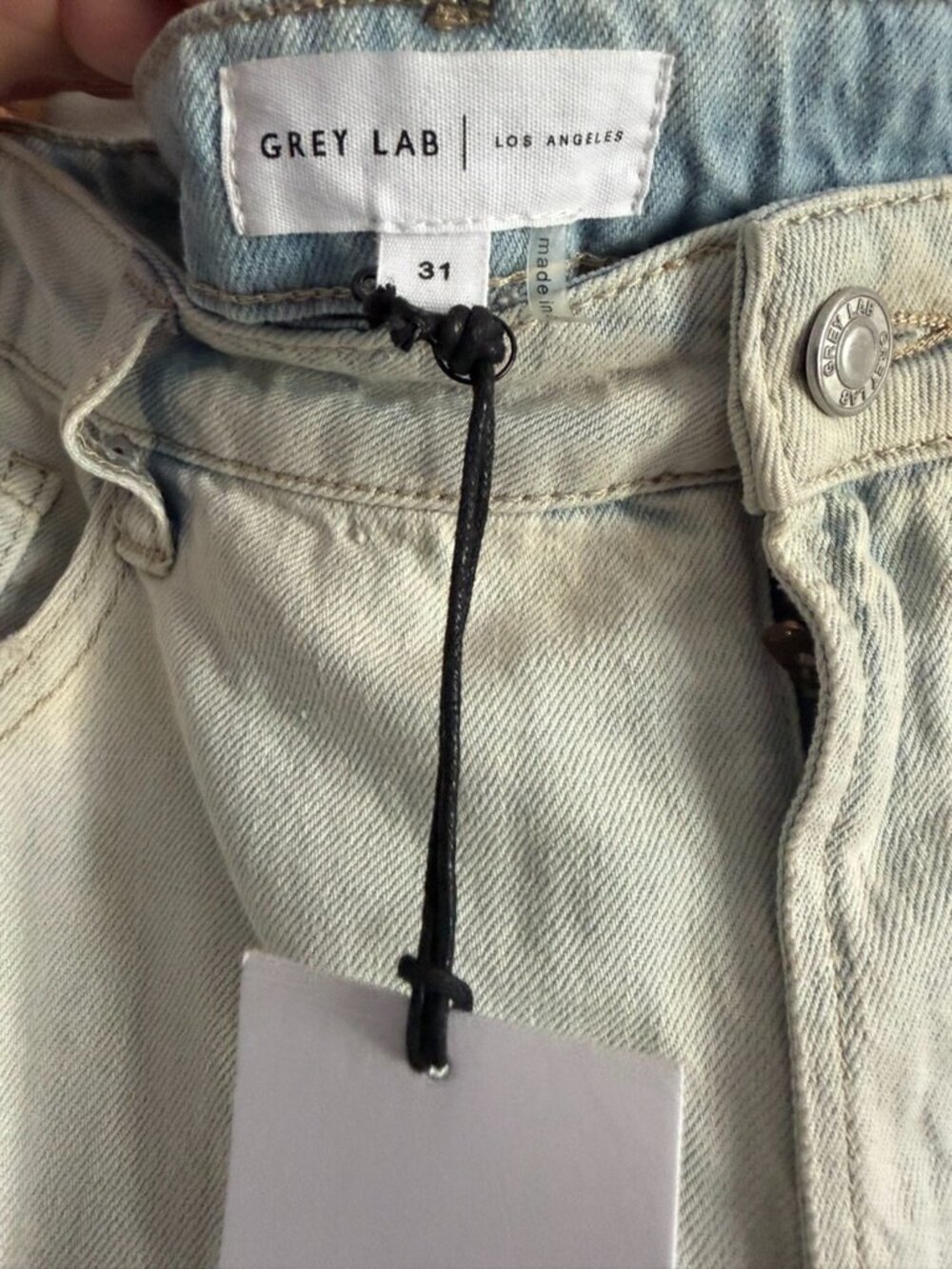 Grey Lab Distressed Jeans - Picture 3 of 4